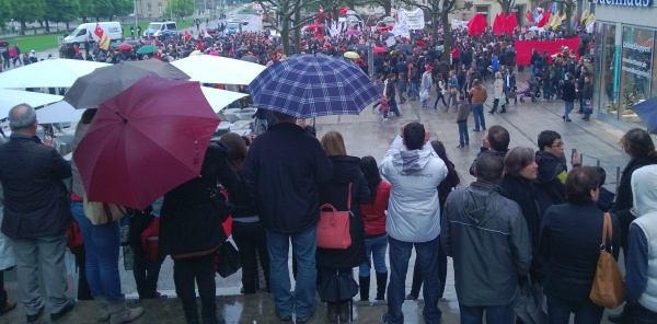 Solidaritäts-Demo in Stuttgart