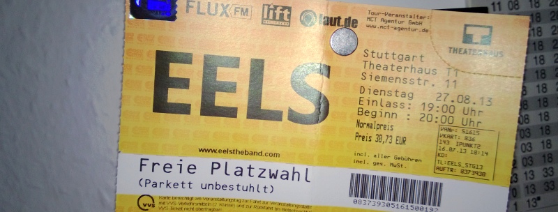 mein Eels-VVK-Konzert-Ticket!