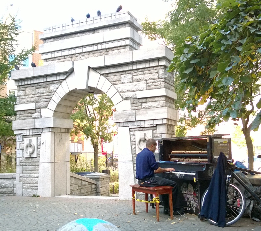 öffentliches Klavier in Montreal