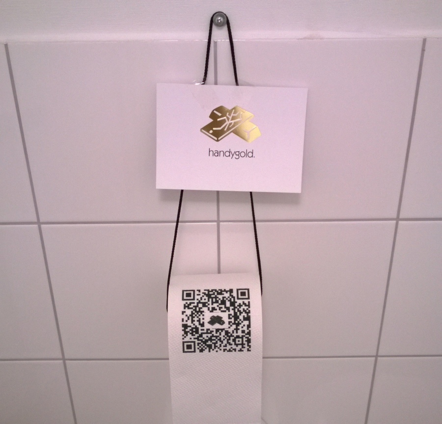 Handygold am Valentin, aufm Scheißhaus!