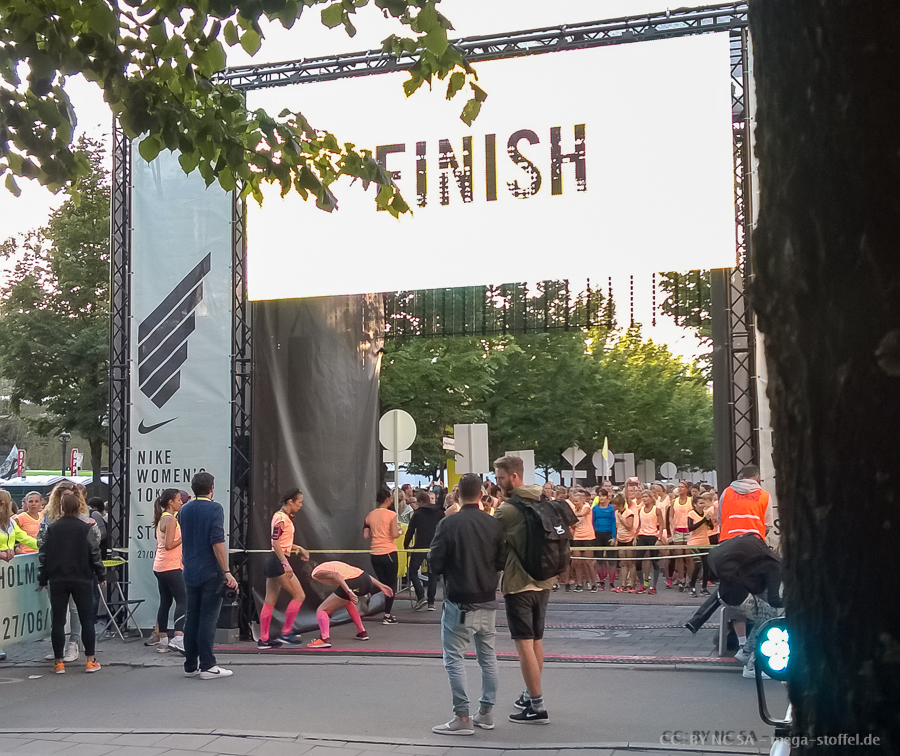 ein 10km Rennen in Stockholm, nur für Frauen