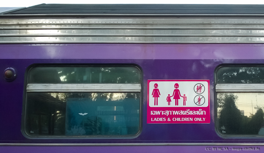 Zugwaggon für Frauen und Kinder