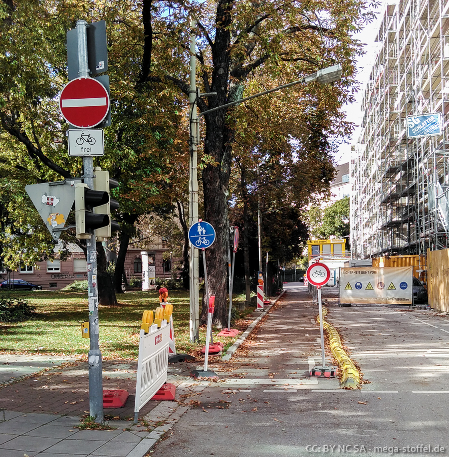 Radfahrer-Paradoxon in Stuttgart